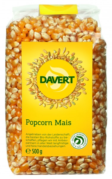 Porumb pentru popcorn, bio, 500g, Davert