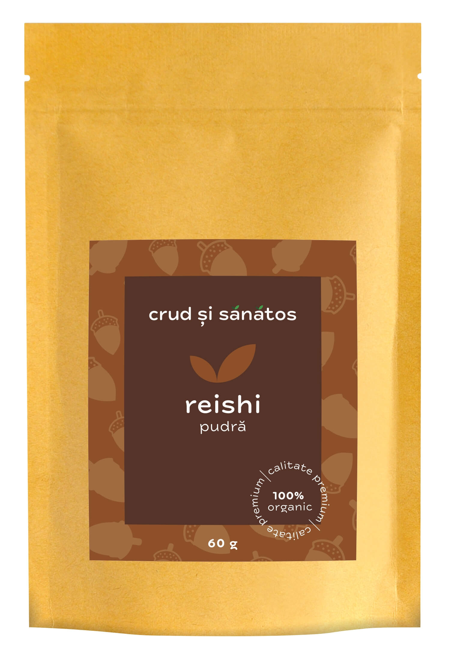 Reishi pudra, bio, 60g, crud si sanatos