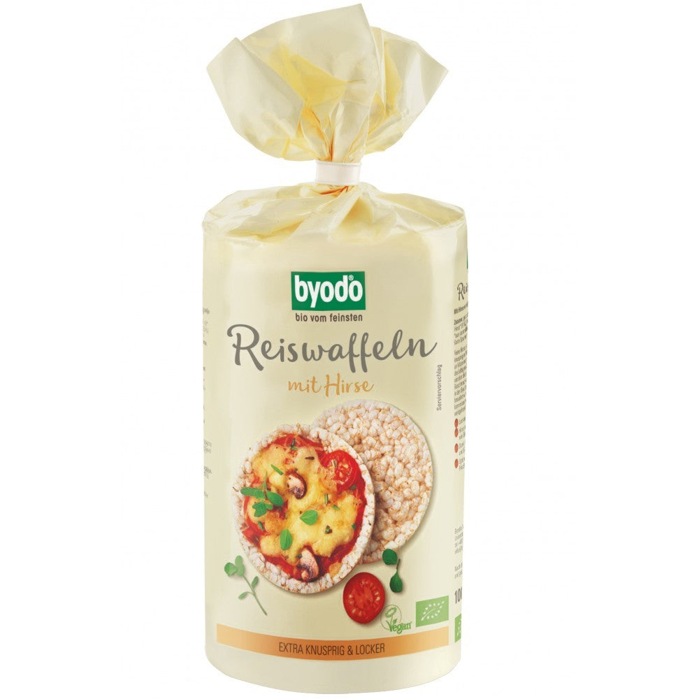 Rondele din orez si mei fara gluten 100g Byodo