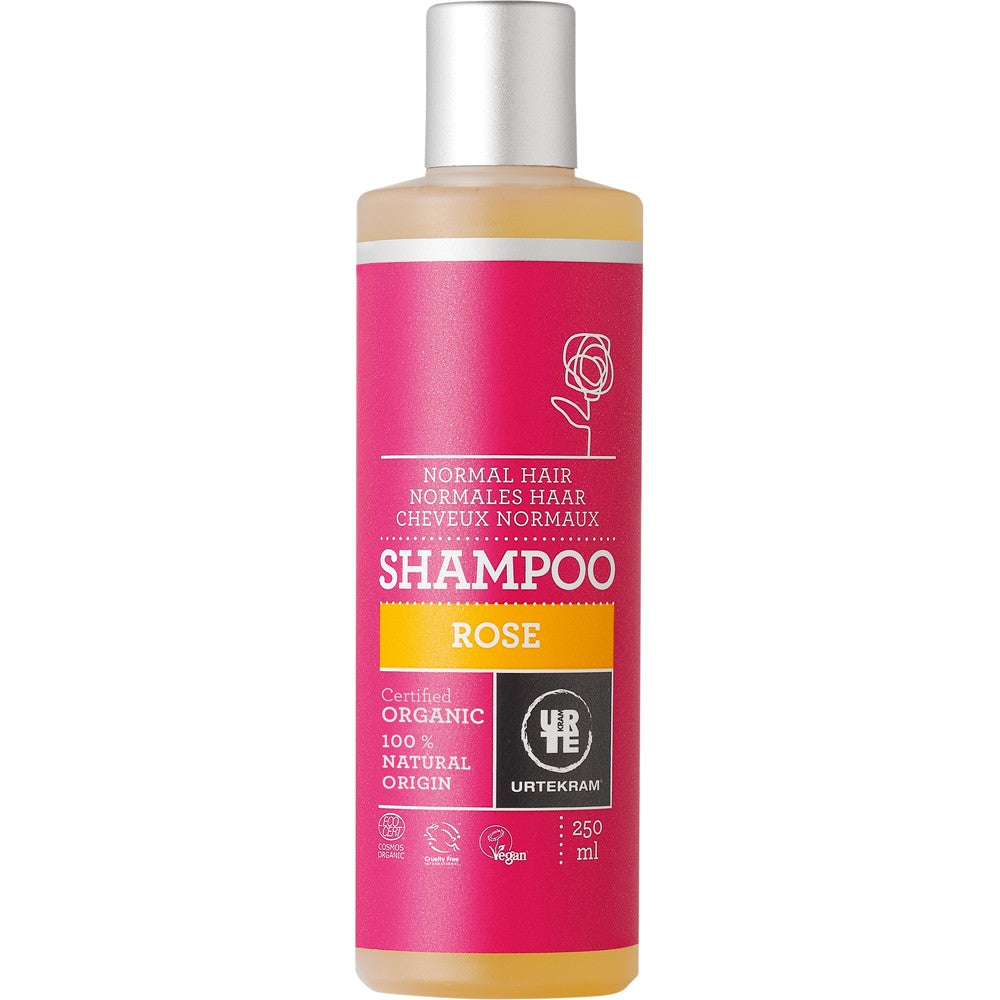 Sampon cu trandafir bio pentru par normal 250ml Urtekram