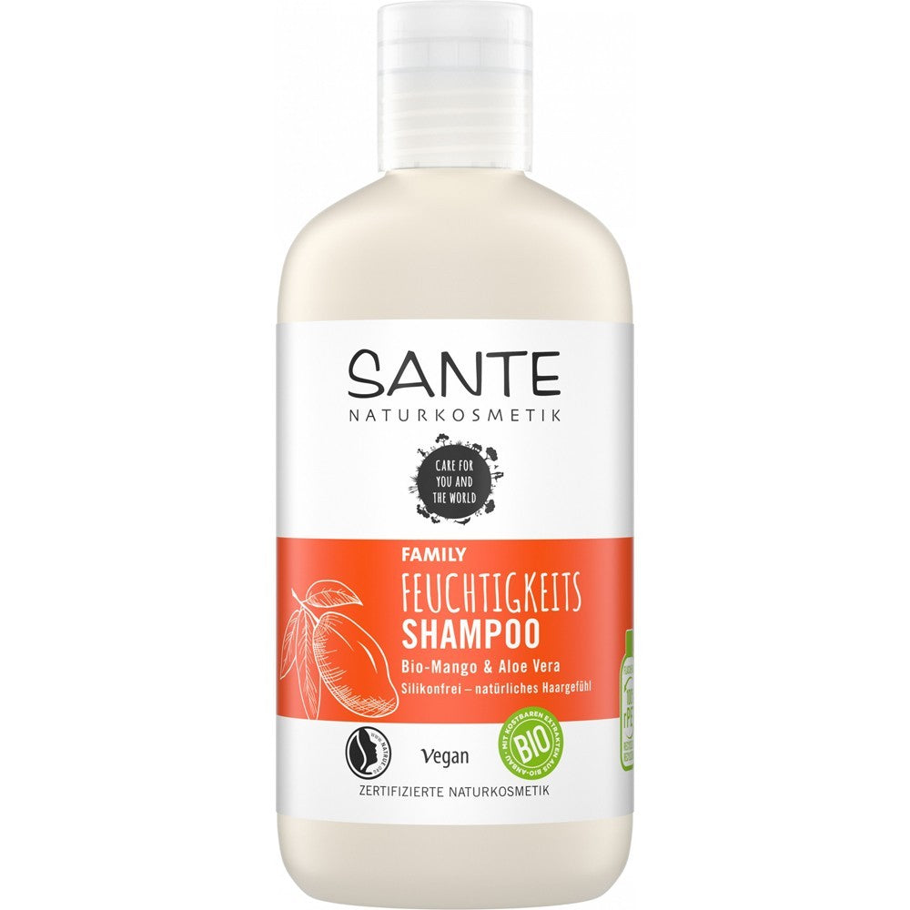 Sampon hidratant cu mango bio si aloe vera, 250ml, sante