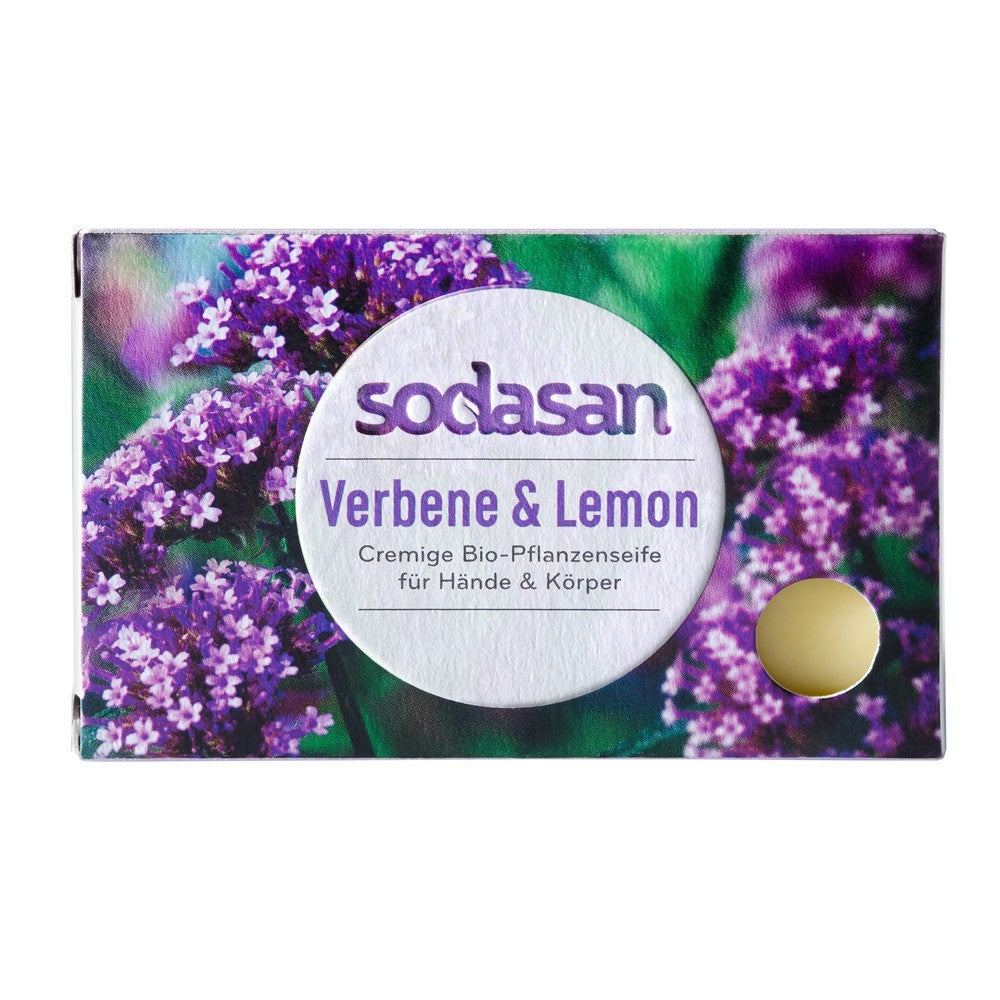 Sapun crema, bio, verbina si lamaie, 100g, sodasan