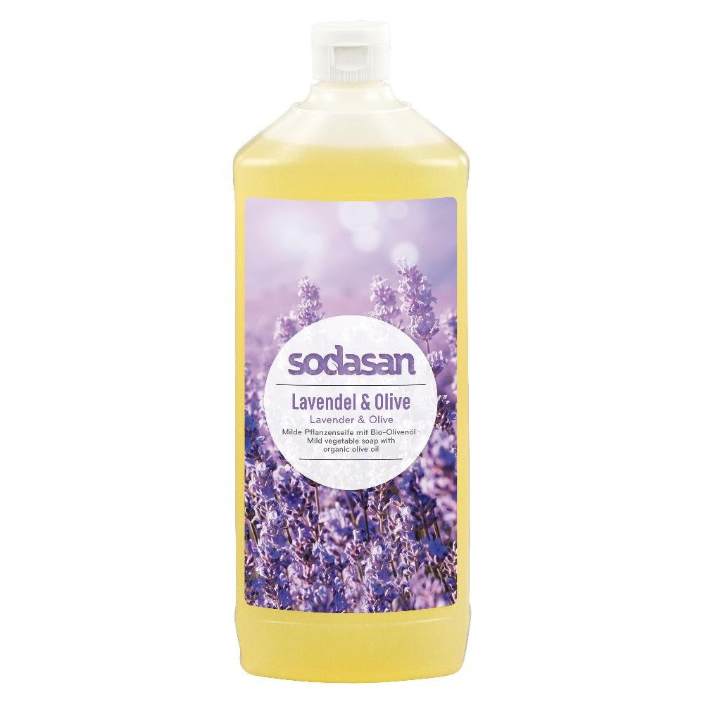 Sapun lichid gel de dus bio lavanda masline 1L SODASAN