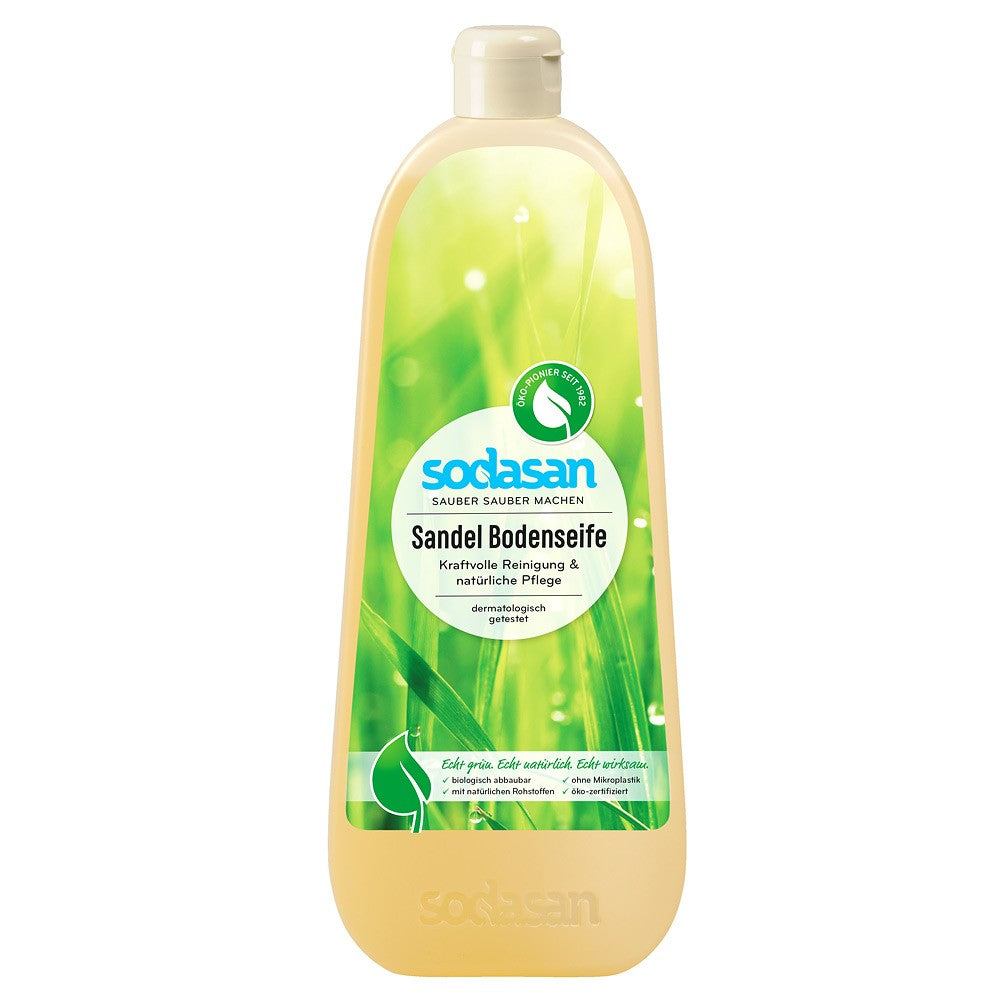 Solutie bio pentru podele cu santal 1L Sodasan