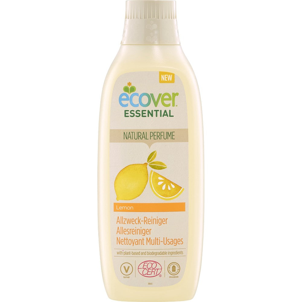 Soluție universală pentru curățat bucătăria cu lămâie ecologică Ecover, flacon galben.