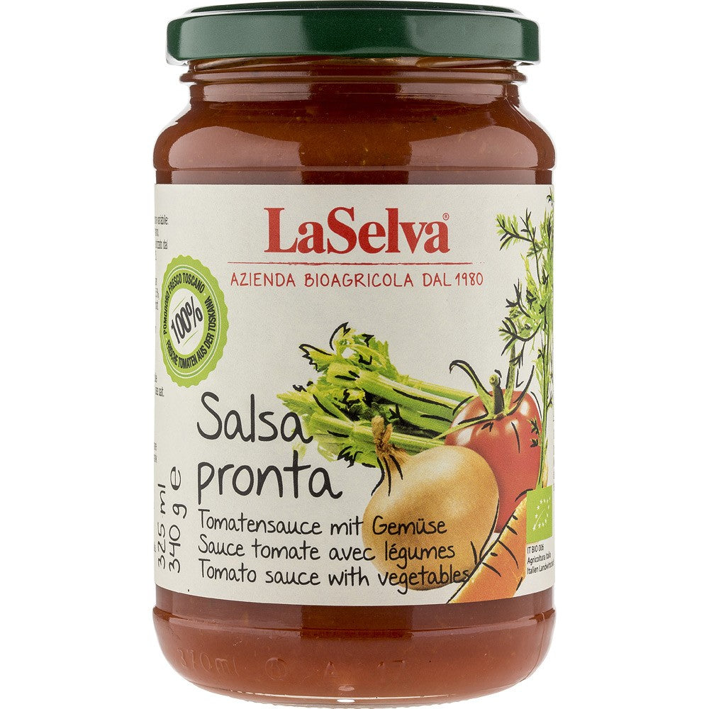 Sos rosii cu legume bio Salsa Pronta 340g LaSelva