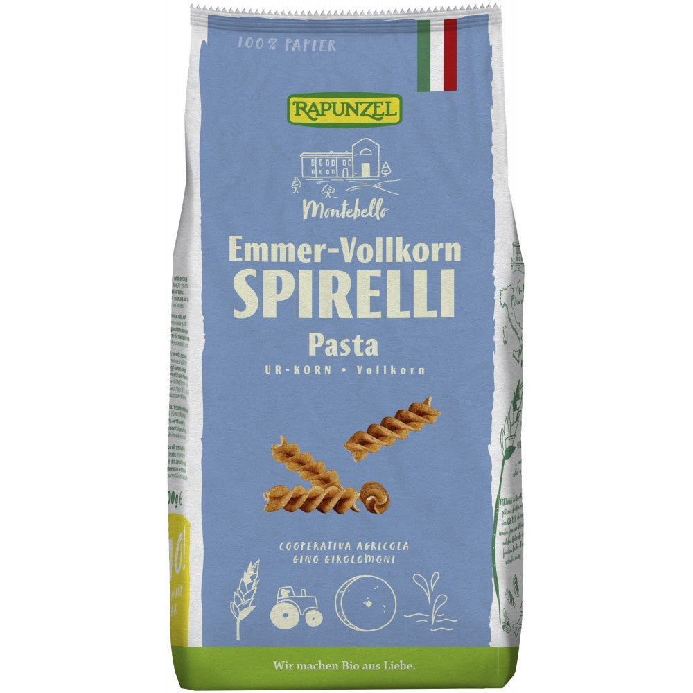 Spirelli emmer integrale 500g Rapunzel