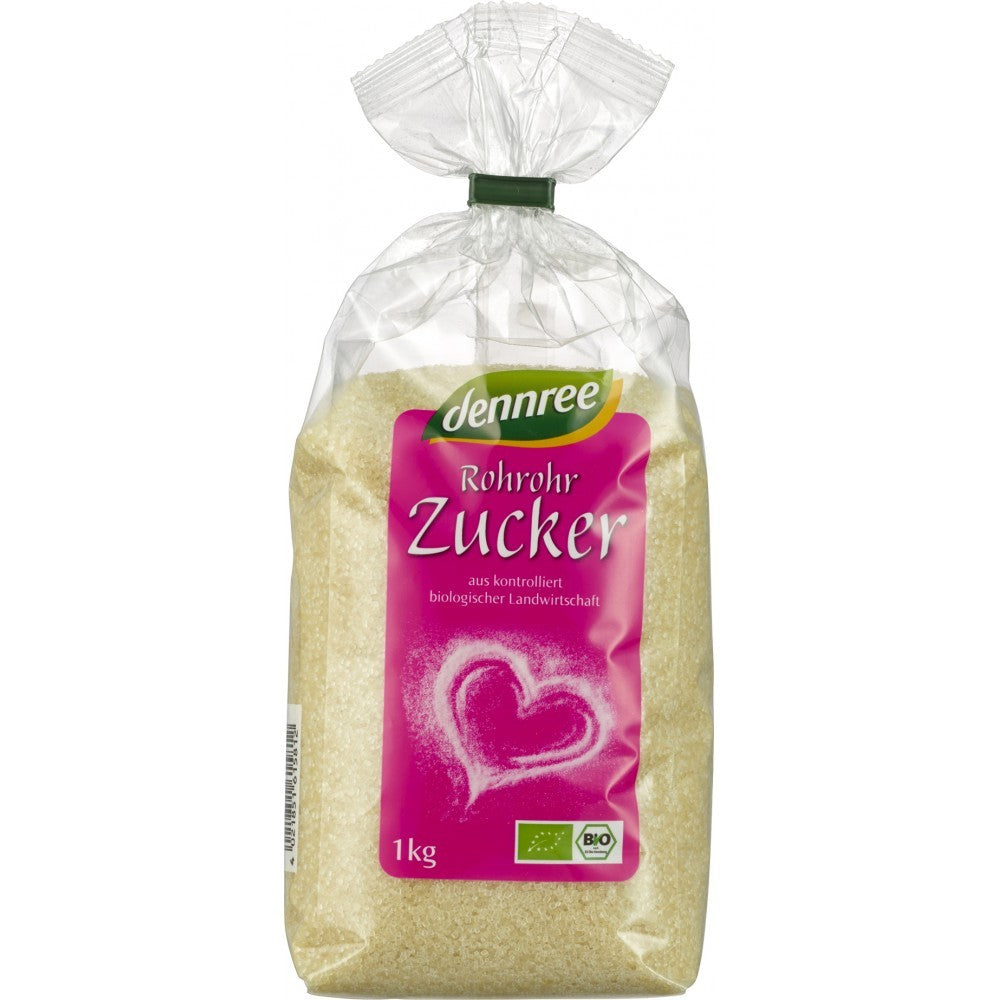Zahar brut din trestie bio Dennree, 1kg