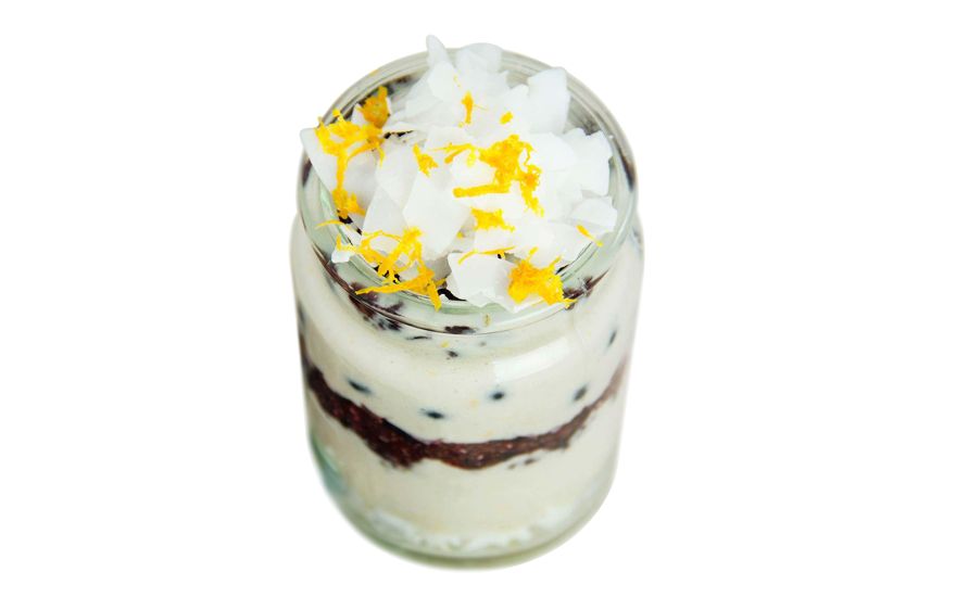 Parfait cu coacăze și portocale + ingredient surpriză