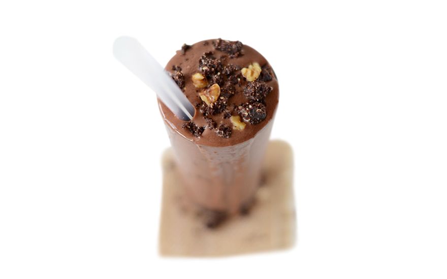 Smoothie cu ciocolată şi migdale