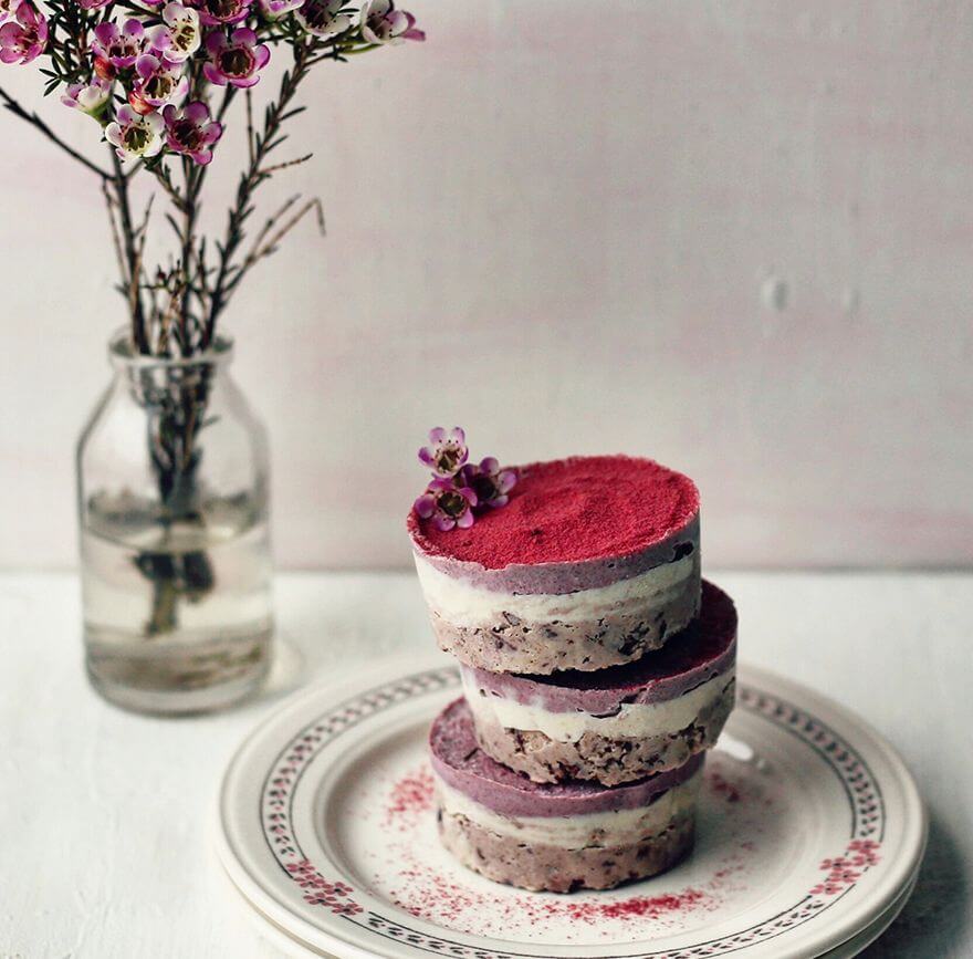 Cupcakes vegane cu pudră de merișoare