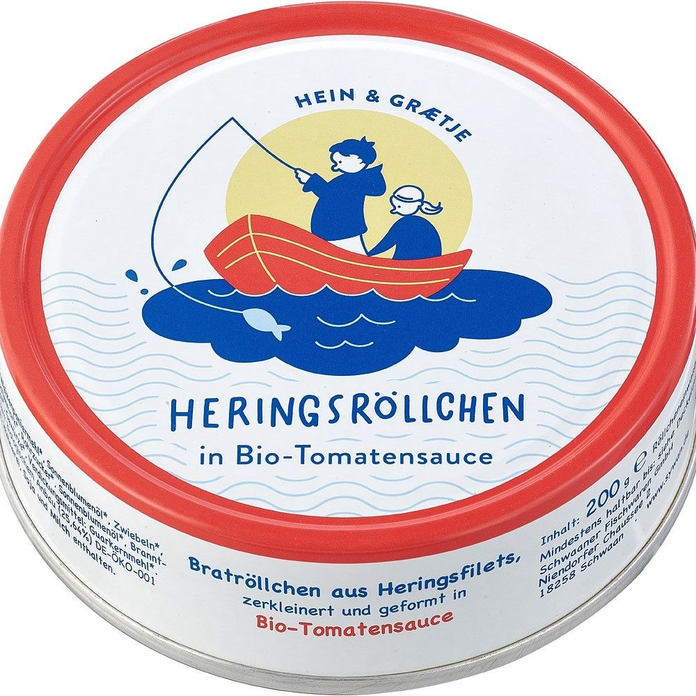 Rondele de hering in sos bio de rosii 200g Hein Graetje