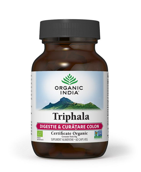  Triphala - Digestie & Curatare Colon, 60 capsule vegetale, organic india