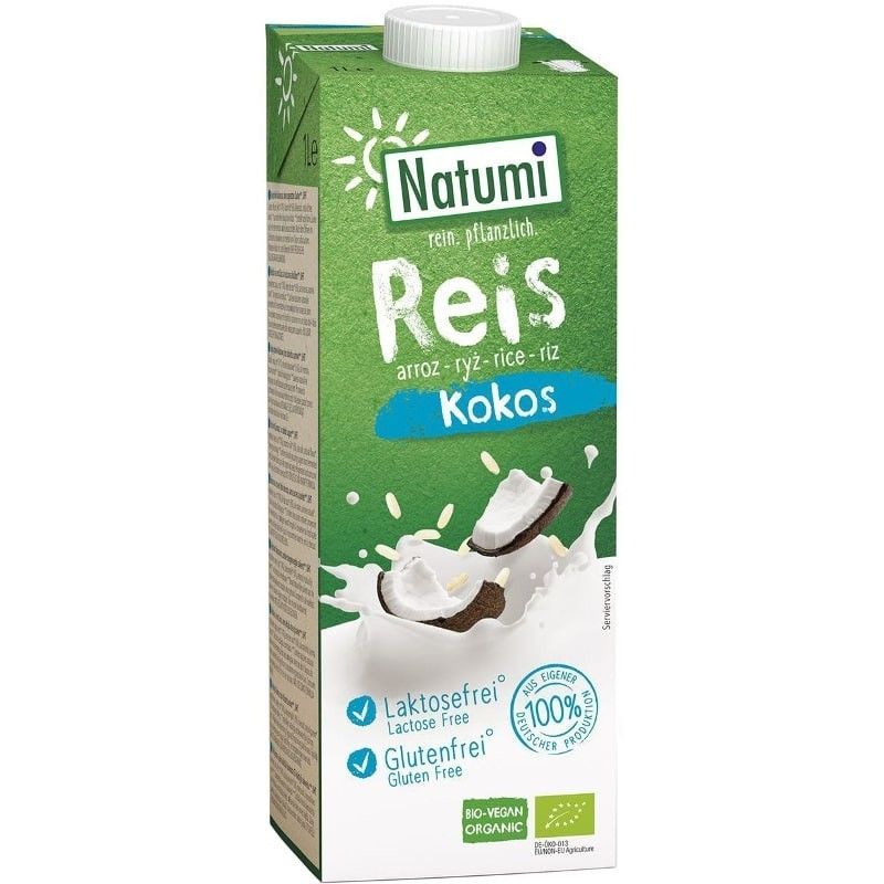 Bautura vegetala din orez si cocos, bio, 1l, Natumi 1