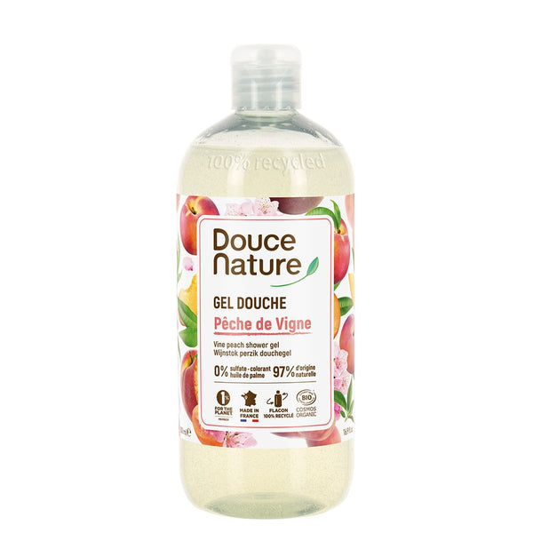  Gel de dus Bio cu piersici 500ml, Douce Nature