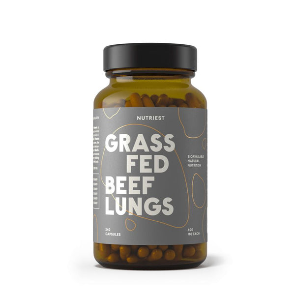  Grass fed Beef LUNGS  supliment alimentar 240cps, NUTRIEST