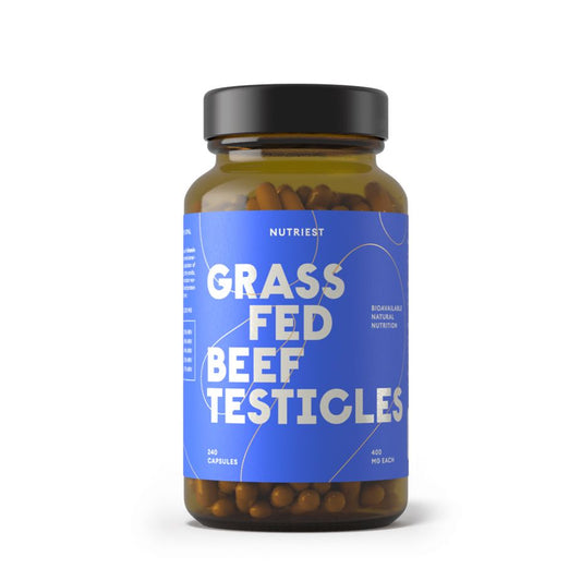 Grass fed Beef TESTICLES  supliment alimentar 240cps , NUTRIEST