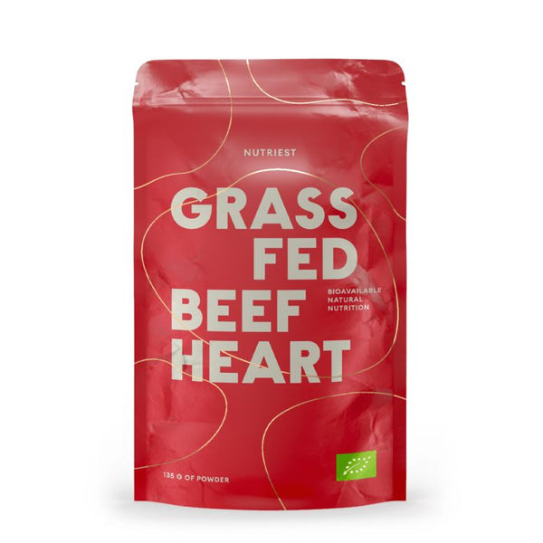  GRASS FED BEEF HEART  pulbere bio 135g, NUTRIEST