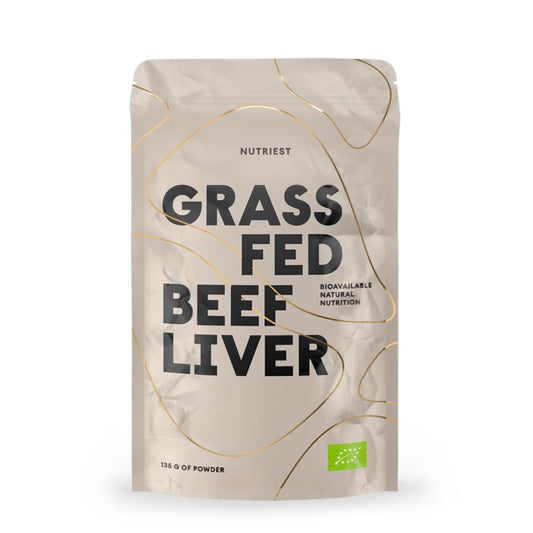 GRASS FED BEEF LIVER  pulbere bio 135g, NUTRIEST