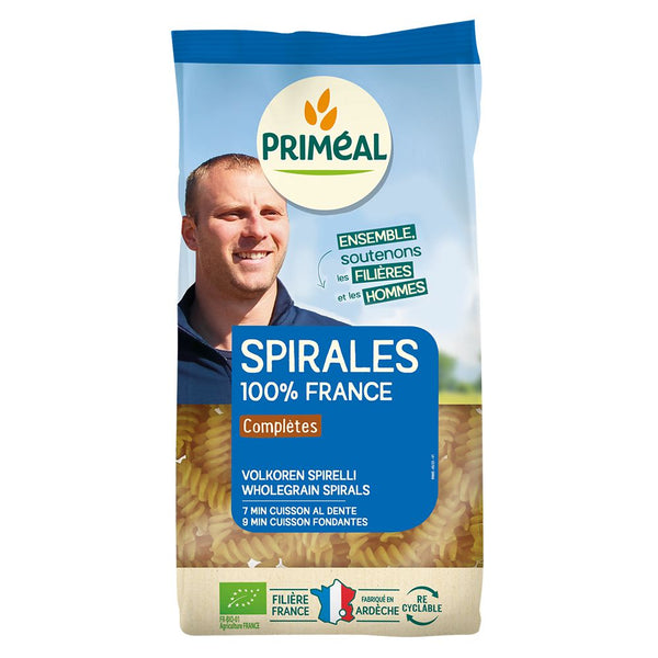  Spirale din grau dur integral 500g, BIO, PRIMEAL