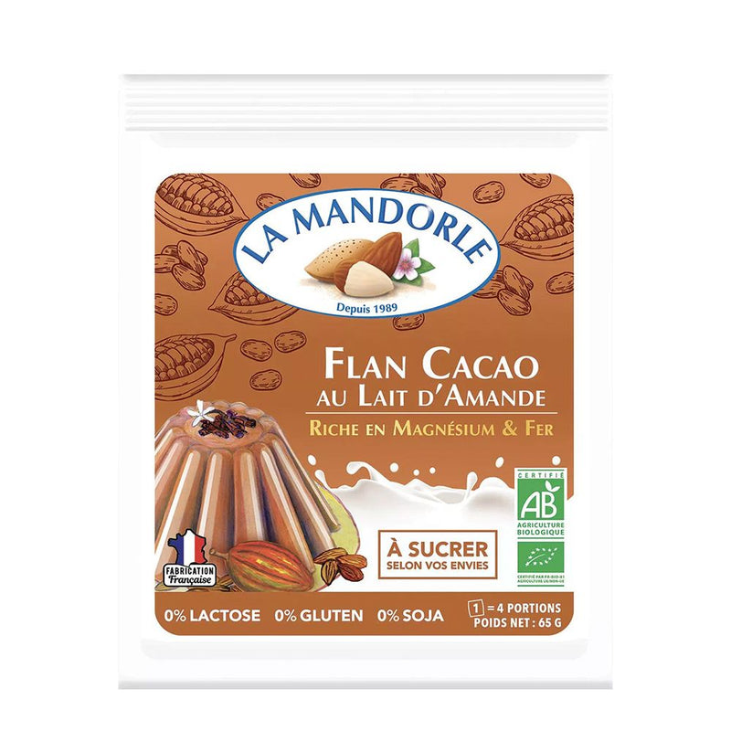 Budinca cacao cu lapte de migdale 65g, BIO,  La Mandorle 1