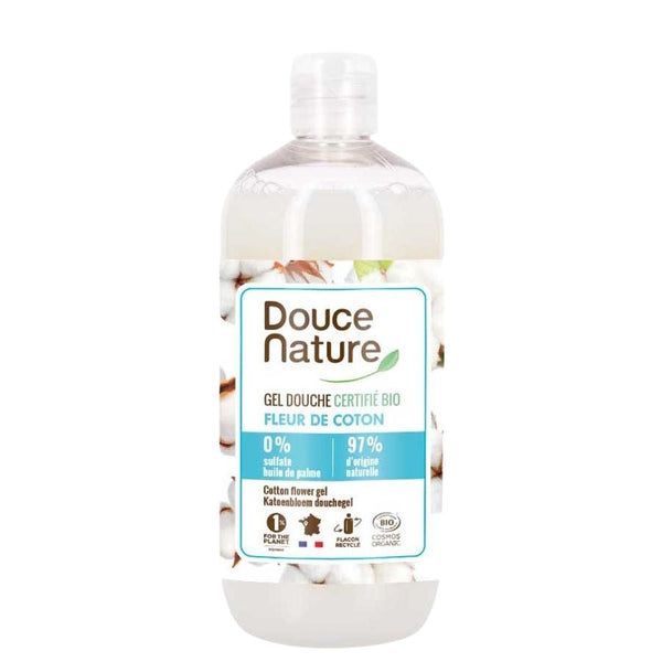  Gel de dus bio cu floare de bumbac 500ml, BIO, Douce Nature