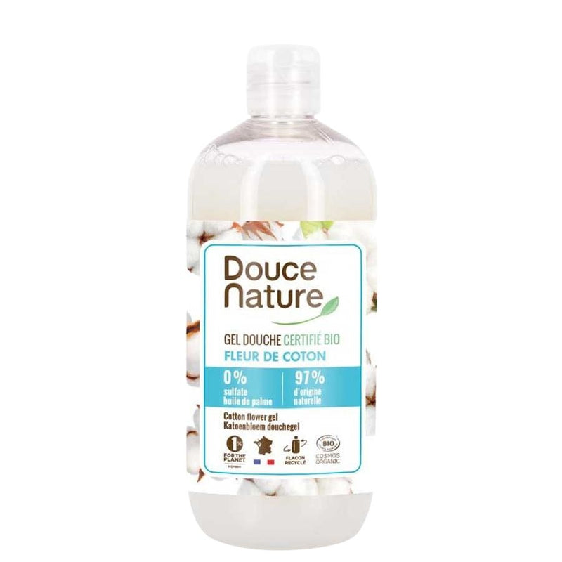 Gel de dus bio cu floare de bumbac 500ml, BIO, Douce Nature 1