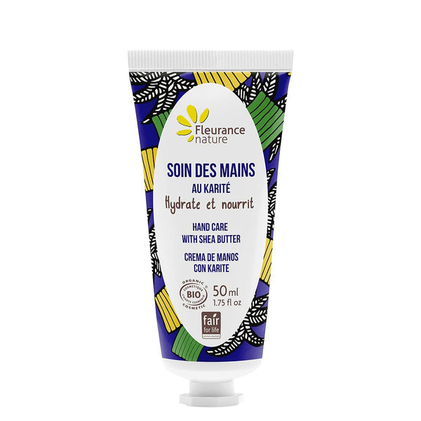  KARITÉ Cremă de mâini nutritivă cu unt de shea 50ml, BIO, Fleurance Nature