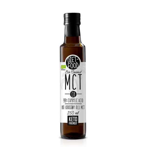  Ulei de Cocos MCT C8 Bio 250ml Diet-Food - 99% Acid Caprilic, DIET-FOOD