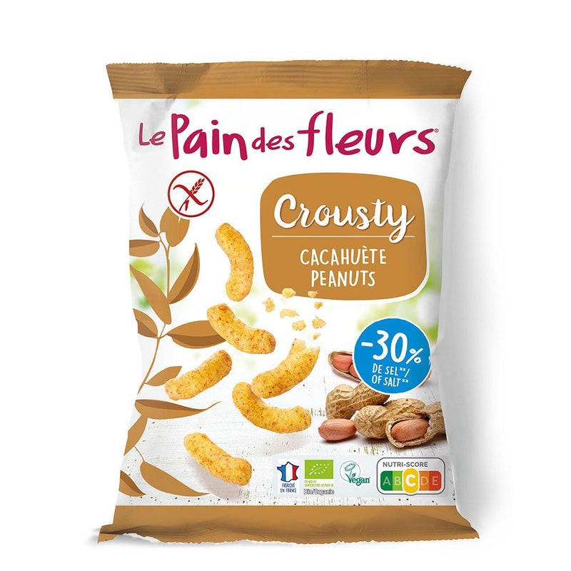 Crousty - Pufuleti cu arahide - fara gluten 75g, BIO,  Le Pain des Fleurs 1