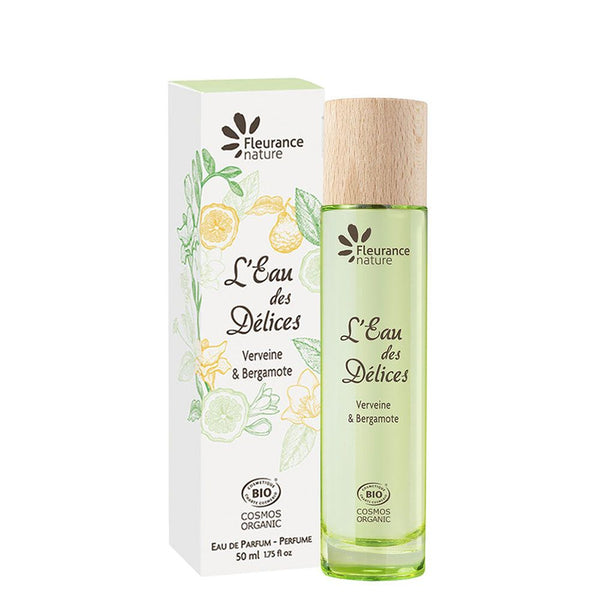  L'Eau des Délices Verbină și Bergamotă - apă de parfum 50ml, BIO, Fleurance Nature