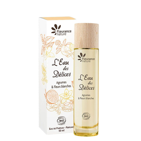  L'Eau des Délices Citrice și Flori albe - apă de parfum 50ml, BIO, Fleurance Nature