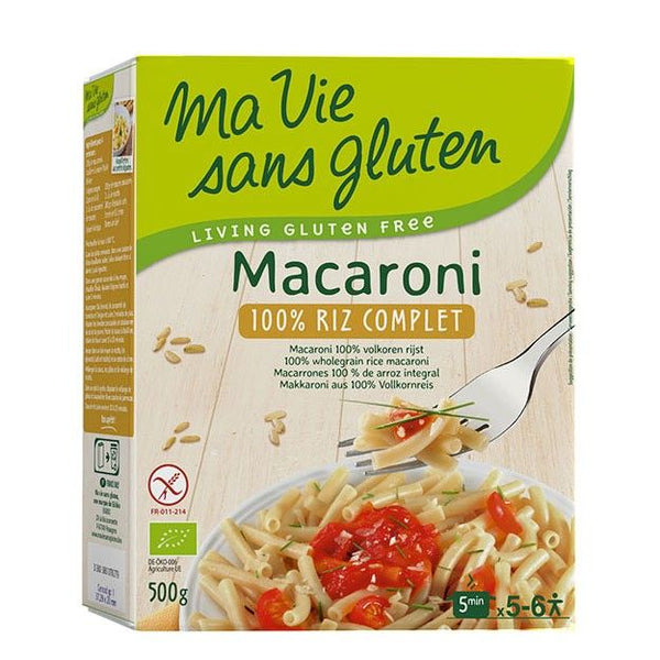  Macaroane din orez integral fără gluten 500g, BIO, Ma Vie Sans Gluten