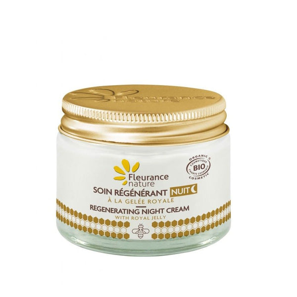  GELÉE ROYALE Cremă de noapte regenerantă cu lăptișor de matcă 50ml, BIO, Fleurance Nature