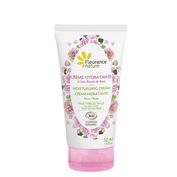  ROSE Cremă hidratantă cu trandafiri 50ml, BIO, Fleurance Nature