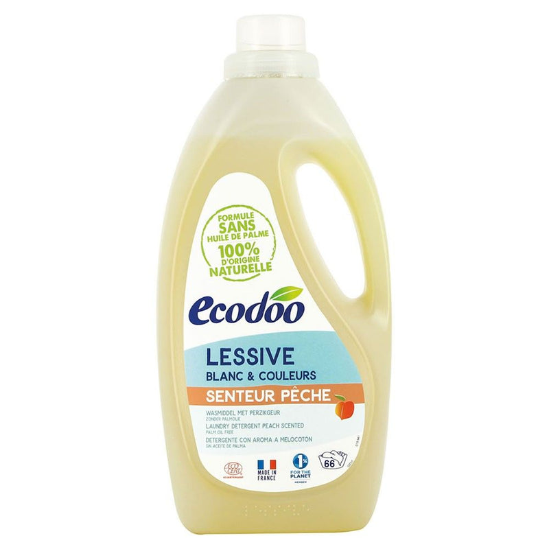 Detergent rufe bio cu miros de piersici 2L,  Ecodoo 1