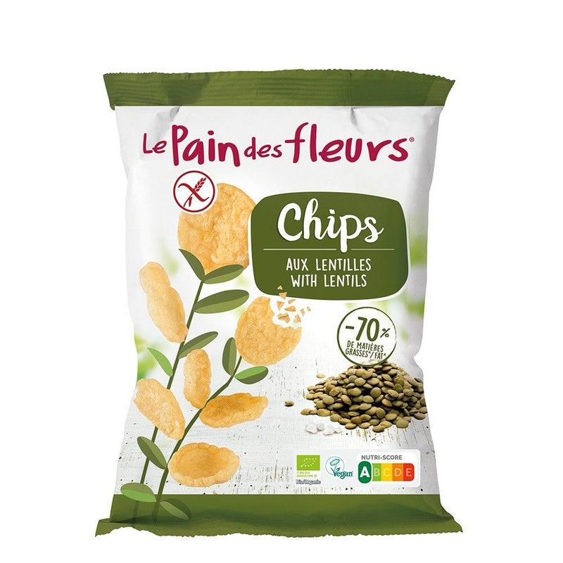 Chipsuri de linte fără gluten 50g, BIO,  Le Pain des Fleurs 1