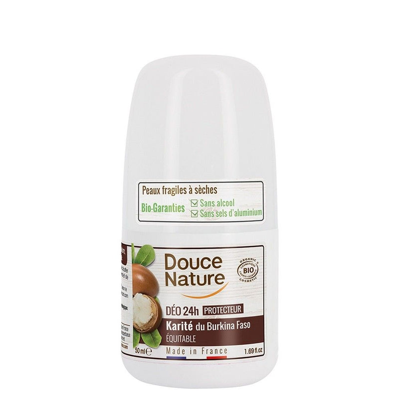 Deo roll-on protector cu unt de shea - piele fragila si uscata 50ml, BIO, Douce Nature 1