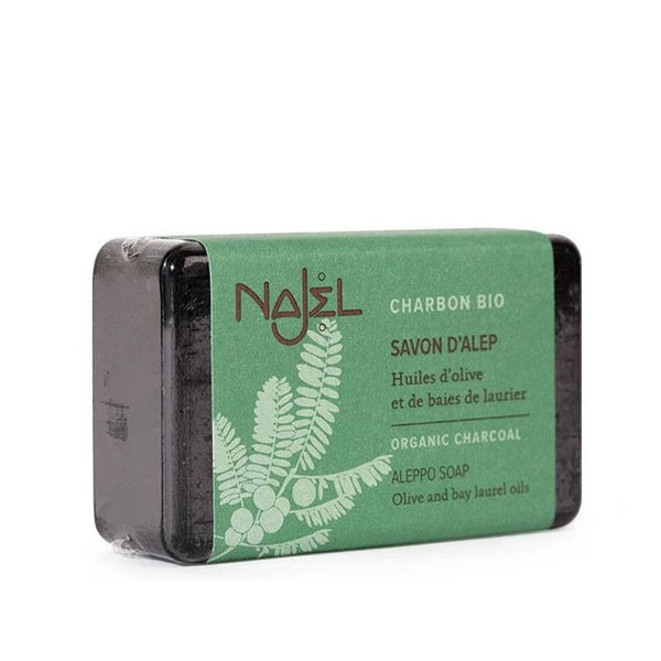  Sapun de Alep Najel cu carbune vegetal Bio 100g, NAJEL