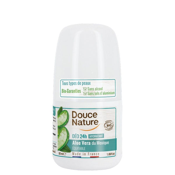  Deo roll on hidratant cu aloe vera - toate tipurile de piele 50 ml,BIO, Douce Nature