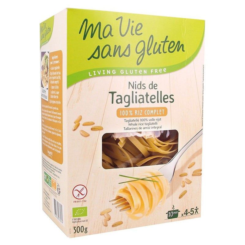 Cuiburi de tagliatele din orez integral - fara gluten 300g, BIO,Ma vie sans gluten 1