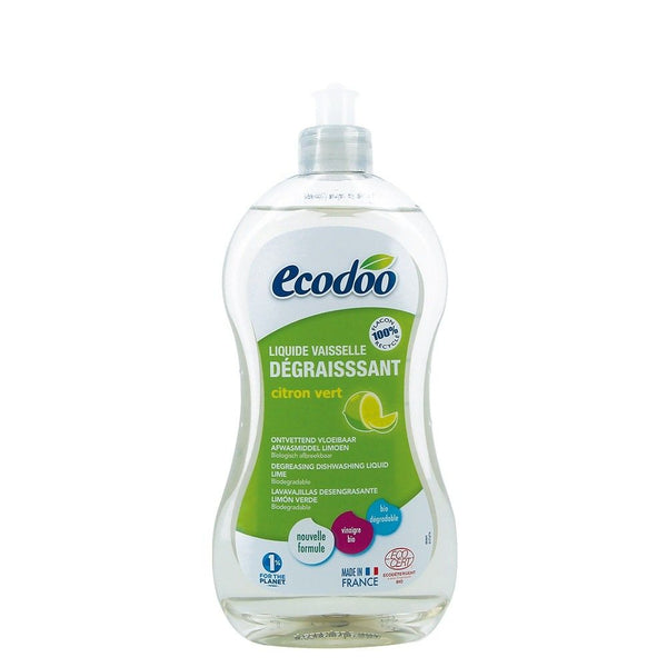  Detergent bio vase ultradegresant cu otet si limeta 500ml,  Ecodoo