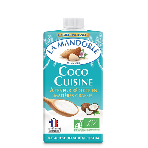  Crema de cocos pentru gatit 250ml, BIO,  La Mandorle