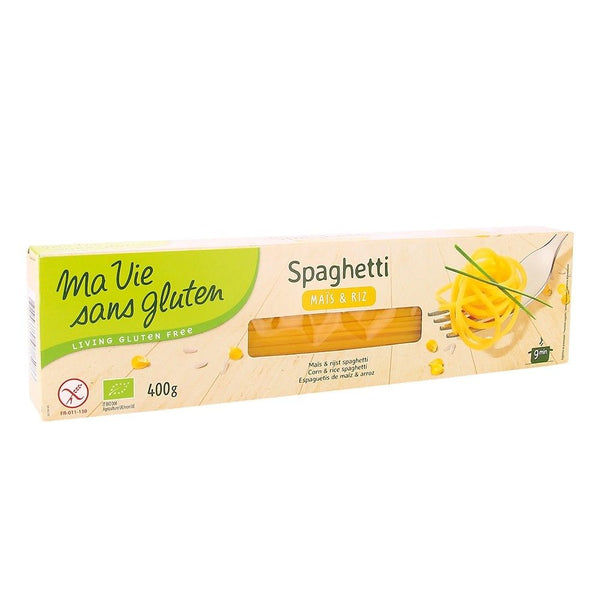  Spaghetti din porumb si orez - fara gluten 400g, BIO, Ma Vie Sans Gluten