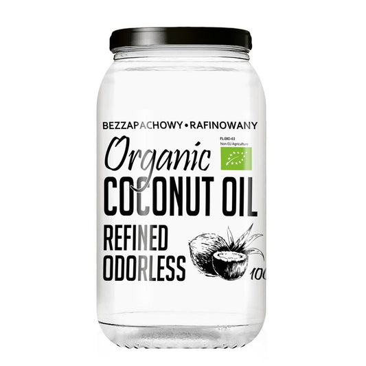 Ulei de cocos rafinat, fara miros, pentru gatit 1000ml, BIO, DIET FOOD