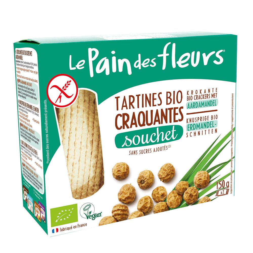 Turte crocante cu alune tigrate- fara gluten 150g,BIO,  Le Pain des Fleurs