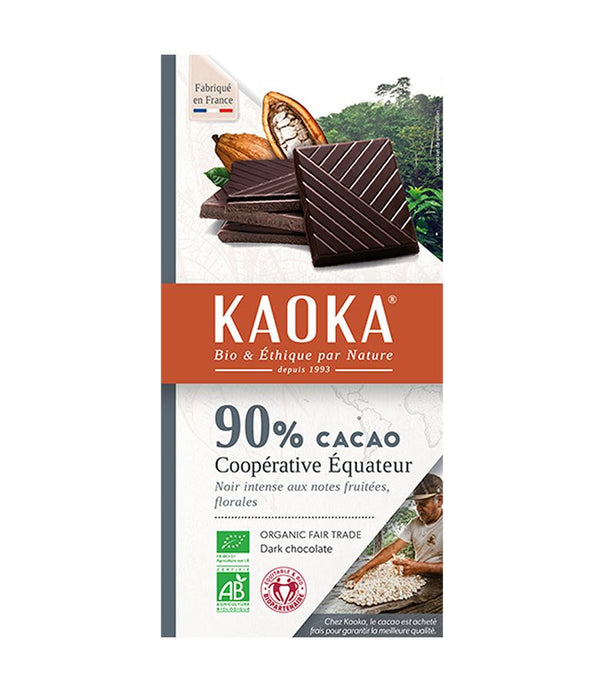  Ciocolata neagra 90% Ecuador 100g, BIO, KAOKA