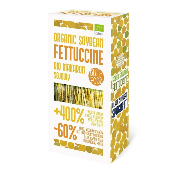  Paste bio Fettuccine din soia galbena 200g, BIO, DIET FOOD