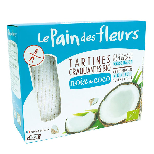  Turte crocante cu cocos - fara gluten 150g, BIO, Le Pain des Fleurs