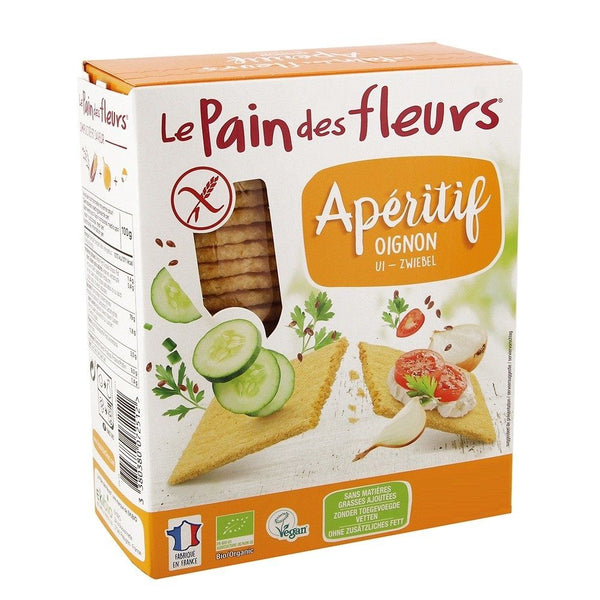  Turte crocante aperitiv cu ceapa - fara gluten 150g, BIO, Le Pain des Fleurs